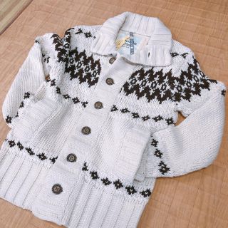 アバクロンビーアンドフィッチ(Abercrombie&Fitch)のgptaさん専用　高品質 ウール100% アバクロ メンズ ニットジャケット(ミリタリージャケット)