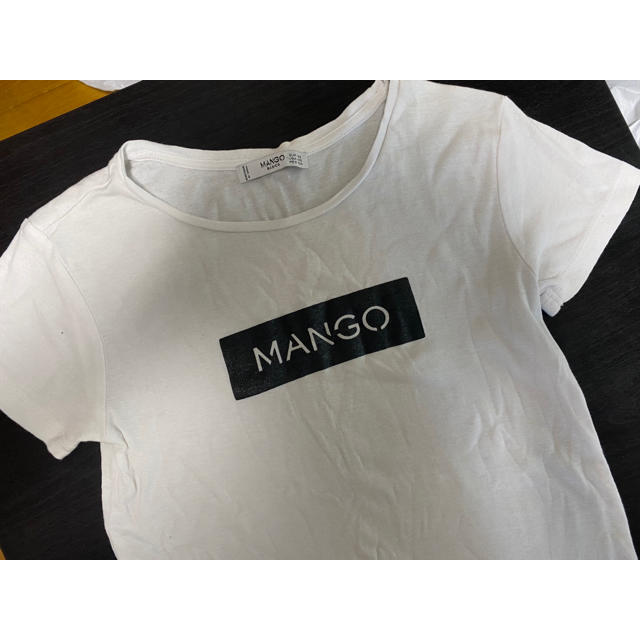 MANGO(マンゴ)のMANGO box logo Tシャツ　ボックス　ロゴ レディースのトップス(Tシャツ(半袖/袖なし))の商品写真