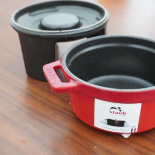 ストウブ(STAUB)の【未使用】staubミニチョコレートフォンデュセットチェリー(調理道具/製菓道具)