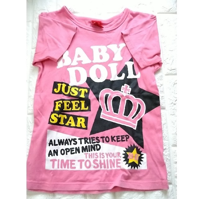 BABYDOLL(ベビードール)のBABYDOLL　Tシャツ　140 キッズ/ベビー/マタニティのキッズ服女の子用(90cm~)(Tシャツ/カットソー)の商品写真