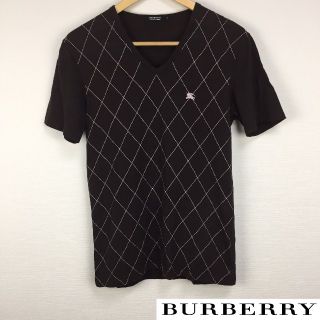 バーバリーブラックレーベル(BURBERRY BLACK LABEL)の美品 BURBERRY BLACK LABEL 半袖Tシャツ ブラウン サイズ2(Tシャツ/カットソー(半袖/袖なし))