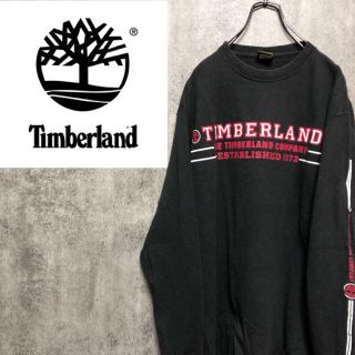 ティンバーランド(Timberland)の【激レア】ティンバーランド☆USA製サイドプリントロゴプリントロンT 90s(Tシャツ/カットソー(七分/長袖))