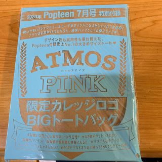 アトモス(atmos)のpopteen7月号付録 ATMOS PINK BIGトートバッグ(ファッション)