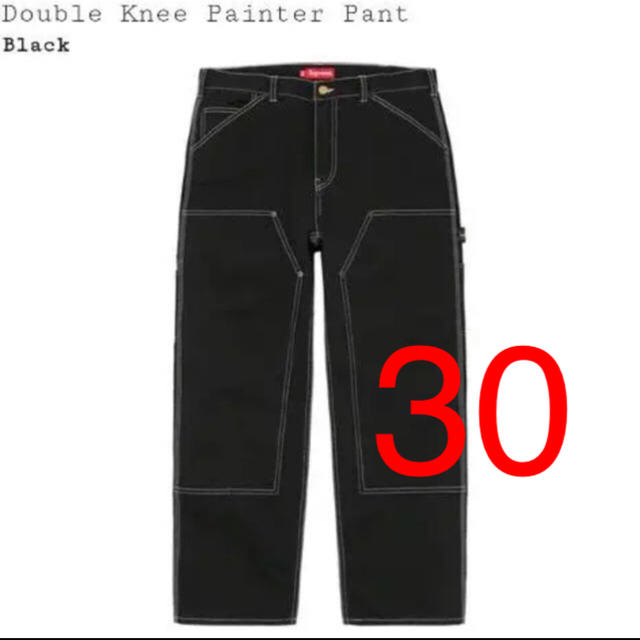 誕生日プレゼント 30インチ supreme double knee painter pant