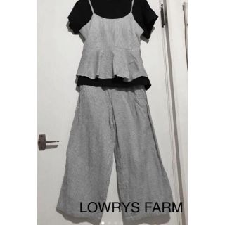 ローリーズファーム(LOWRYS FARM)の【LOWRYS FARM】 キャミソールandワイドパンツ(サロペット/オーバーオール)