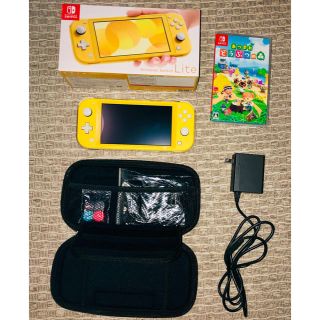 ニンテンドースイッチ(Nintendo Switch)のスイッチライトとあつ森セット(おまけつき)(家庭用ゲームソフト)