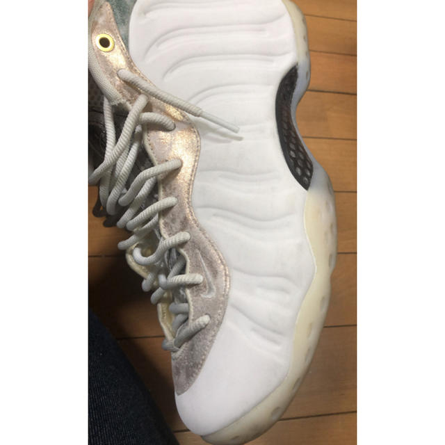 NIKE AIR FOAMPOSITE ONE SUMMIT WHITEの 