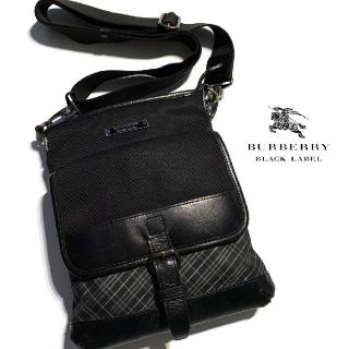 バーバリーブラックレーベル(BURBERRY BLACK LABEL)の【極希少/良品】バーバリーブラックレーベル ショルダーバッグ ノバチェック柄(ショルダーバッグ)