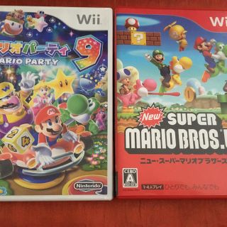 ウィー(Wii)のNew スーパーマリオブラザーズ Wii マリオパーティ9 wii ソフト(家庭用ゲームソフト)