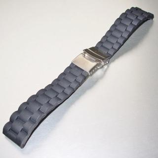 腕時計ベルト 20 mm　シリコン ラバー バンド　オイスター タイプ(ラバーベルト)