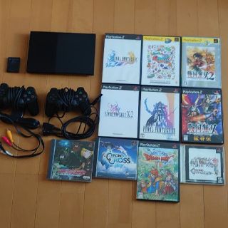 ソニー(SONY)のPS2 SCPH-90000 ブラック＋ゲームソフト(家庭用ゲームソフト)