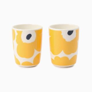 マリメッコ(marimekko)の新品◆ウニッコ　イエロー　湯呑み　マグカップ　マリメッコ　ラテマグ(グラス/カップ)