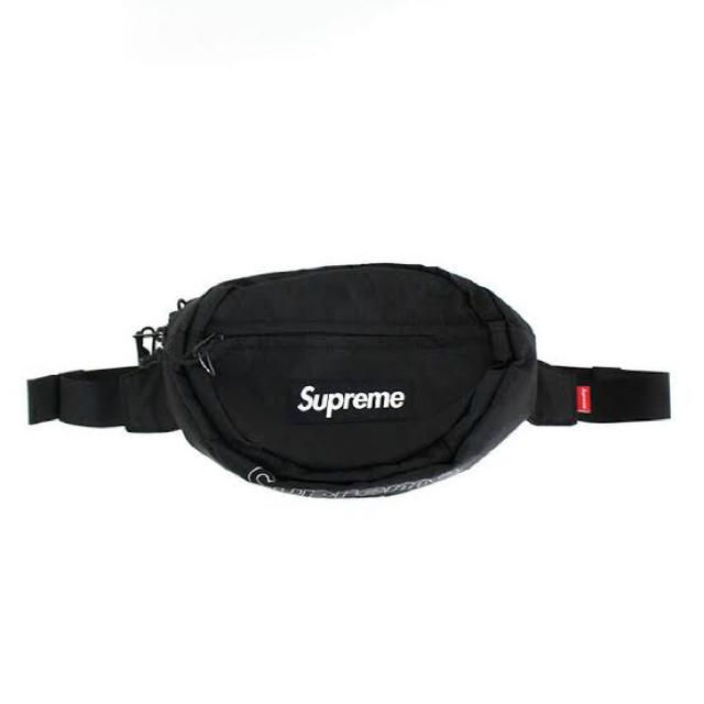 supreme 18aw waist bag 黒