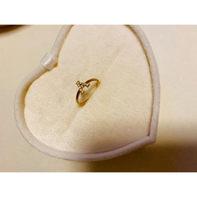 日本製・綿100% Samantha Tiara ピンキーリング K18/ダイヤ size2