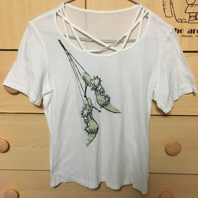 白Tシャツ レディースのトップス(Tシャツ(半袖/袖なし))の商品写真