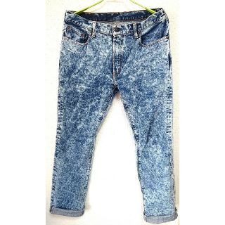 ジュヴェナイルホールロールコール(juvenile hall rollcall)のLevi's ケミカルウォッシュデニム リーバイス スリム 34インチ(デニム/ジーンズ)