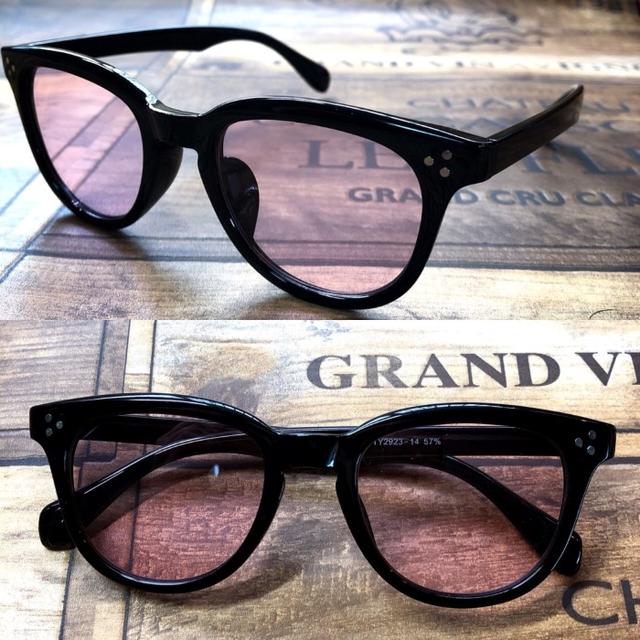 バイカーシェード ライトピンク クラシカルウェリントンサングラス メンズのファッション小物(サングラス/メガネ)の商品写真