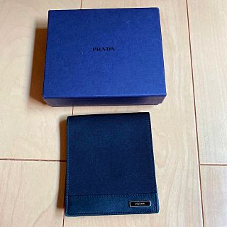 プラダ(PRADA)のPRADA プラダ 折れ財布 ブラック(財布)