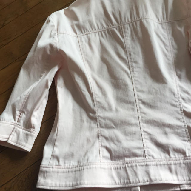 ストレッチ生地の七分袖シャツジャケット38 レディースのトップス(シャツ/ブラウス(長袖/七分))の商品写真