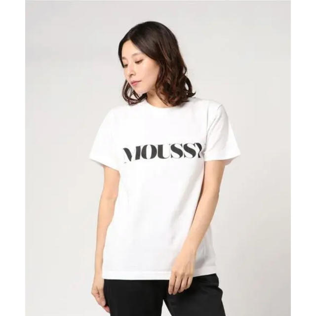 moussy(マウジー)のmoussy Tシャツ　ブラック レディースのトップス(Tシャツ(半袖/袖なし))の商品写真