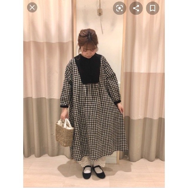 新品 SM2 サマンサモスモス クレリックワンピース チェックワンピース ...
