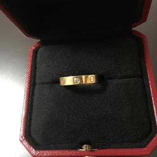 カルティエ(Cartier)のカルティエ 1Pダイヤ ミニラブリング YG #54(リング(指輪))