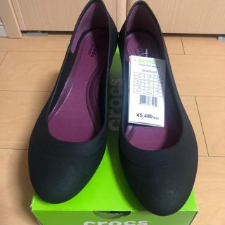 クロックス(crocs)の【新品・未使用】クロックス　リナウエッジ　24cm  W8(ハイヒール/パンプス)