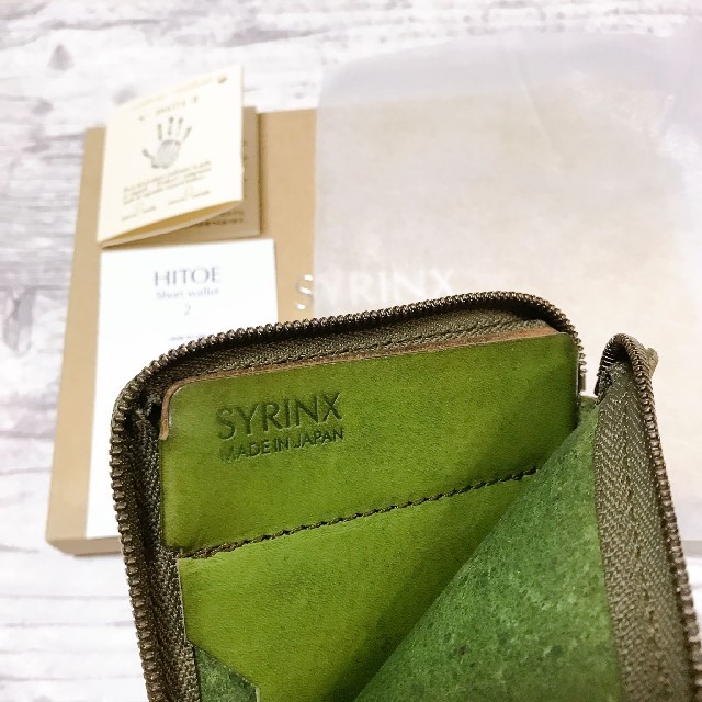 【未使用新品】SYRINX 短財布《単》HITOE Short wallet 2