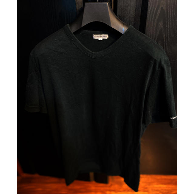 Emporio Armani(エンポリオアルマーニ)のEMPORIO ARMANIアルマーニFREEブラック黒TシャツVネック半袖 メンズのトップス(Tシャツ/カットソー(半袖/袖なし))の商品写真