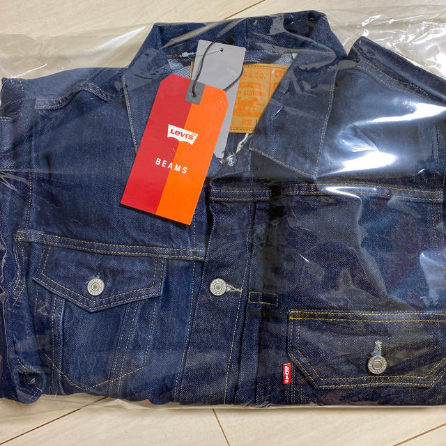 BEAMS(ビームス)の新品未使用 LEVI’S(R)×BEAMS別注 デニムジャケット L 完売 メンズのジャケット/アウター(Gジャン/デニムジャケット)の商品写真