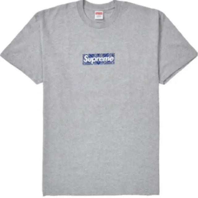 Supreme Bandana Box Logo Tee L Grey グレー