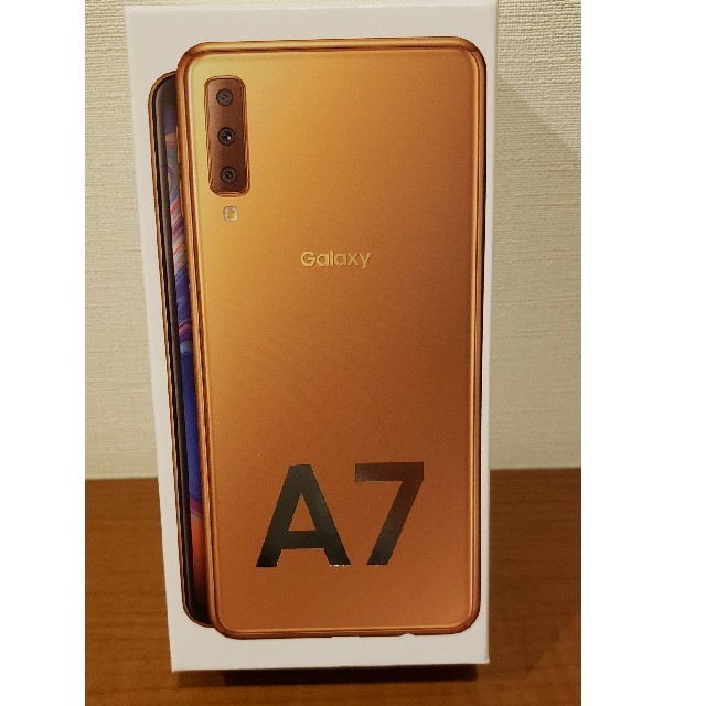 Galaxy A7 モバイル対応 simフリースマートフォン　ゴールド
