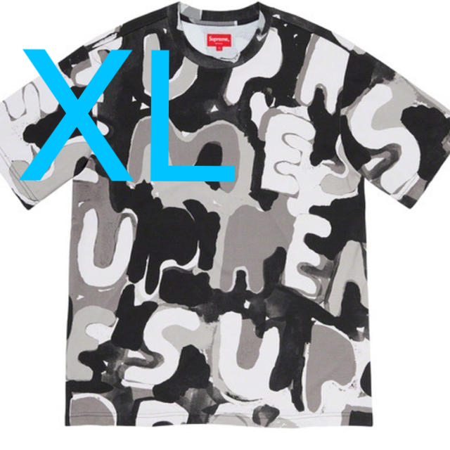 Supreme Painted Logo Shirt M BLACK