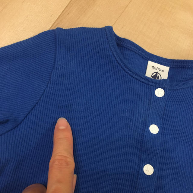 PETIT BATEAU(プチバトー)のプチバトー コットンカーディガン 12m キッズ/ベビー/マタニティのベビー服(~85cm)(カーディガン/ボレロ)の商品写真