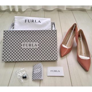 フルラ(Furla)のFURLA パンプス 23.5センチ コーラルピンク(ハイヒール/パンプス)