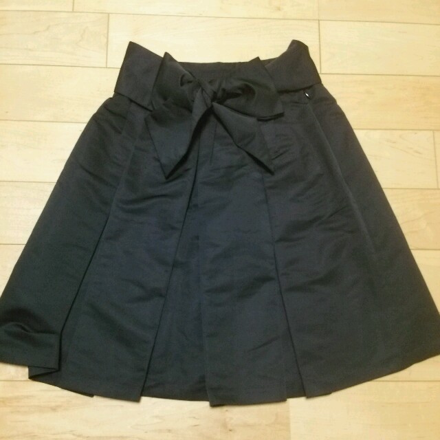 aquagirl(アクアガール)のアクアガール リボンフレアスカート レディースのスカート(ひざ丈スカート)の商品写真