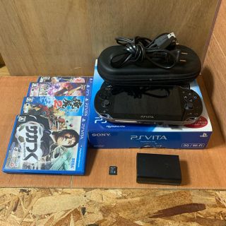 PlayStation Vita - PS Vita 本体 ブラック ソフト4本付の通販 by