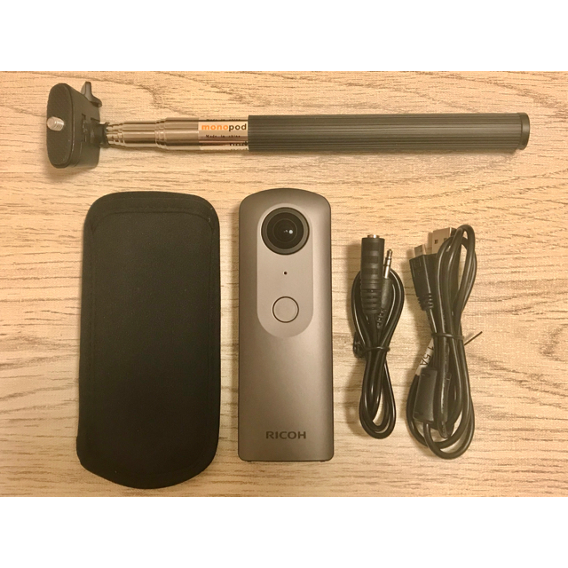 【使用回数1回】RICOH THETA V＋自撮り棒