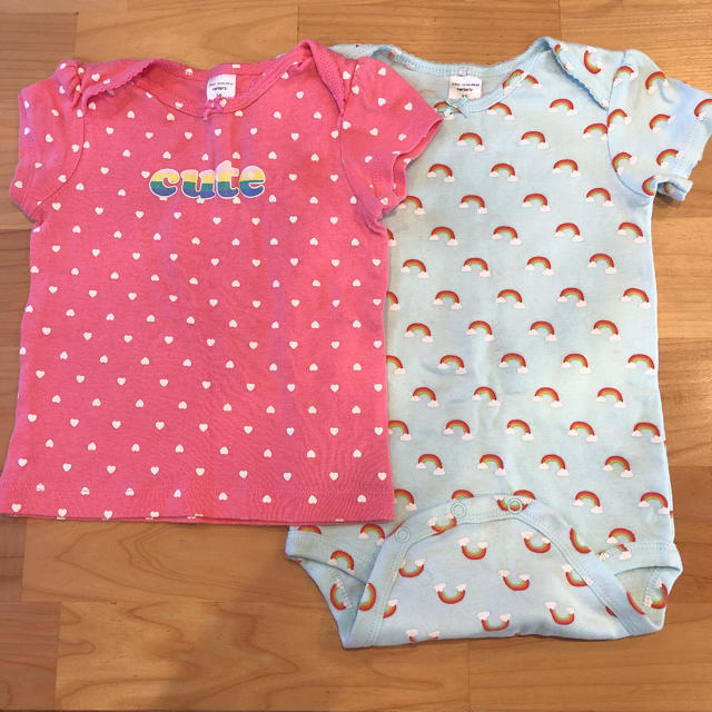 Tシャツとロンパース  キッズ/ベビー/マタニティのベビー服(~85cm)(ロンパース)の商品写真