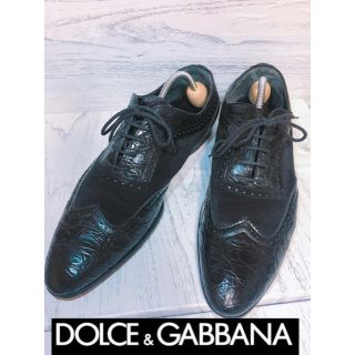 ドルチェアンドガッバーナ(DOLCE&GABBANA)のDOLCE&GABBANA ドルチェ＆ガッバーナ ドレスシューズ  ベロア素材(ドレス/ビジネス)