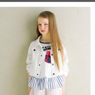 アナスイミニ(ANNA SUI mini)のアナスイミニ 猫 裾切り替え Tシャツ (Tシャツ/カットソー)
