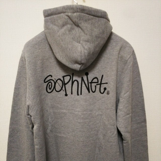 【新品未使用】SOPHNET.×STUSSY パーカー グレーXLサイズ