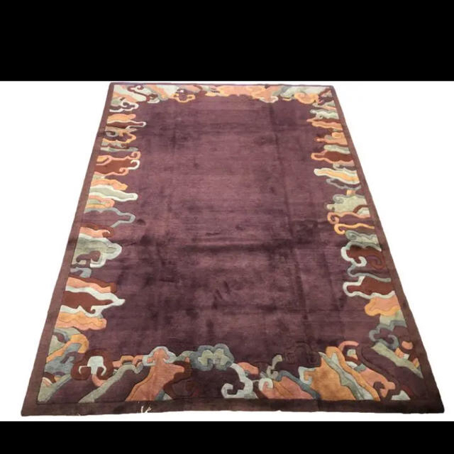 玄関先迄納品 LOUIS 100% ウール ギャッベ チベタン絨毯 最高級 MMM