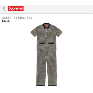 シュプリーム(Supreme)の【バラ売り可】M 黒 Supreme Satin Pajama Set (その他)