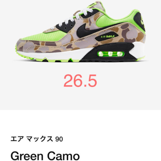 NIKE(ナイキ)のNIKE AIR MAX 90 "GREEN CAMO" メンズの靴/シューズ(スニーカー)の商品写真