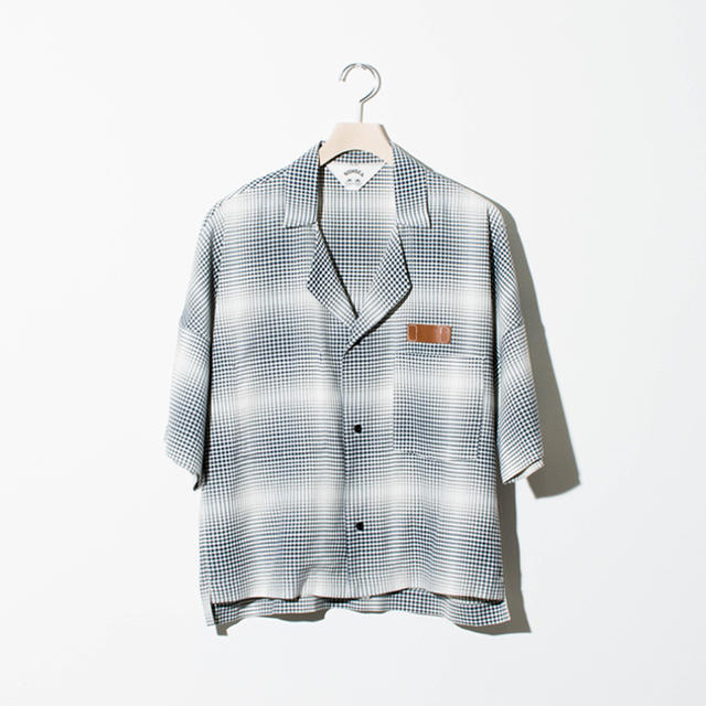 SUNSEA GINGHAM SHADOW FRIED SHRIMP SHIRT