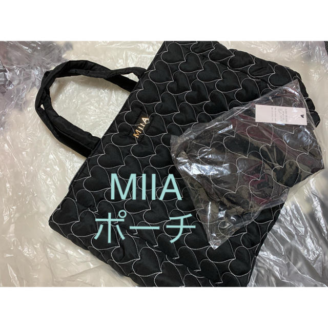 MIIA(ミーア)のMIIA ハートキルティングポーチ【新品未開封】 レディースのファッション小物(ポーチ)の商品写真