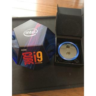 新品 Core i9 9900K BOX 水冷CPUクーラー付き(PC周辺機器)