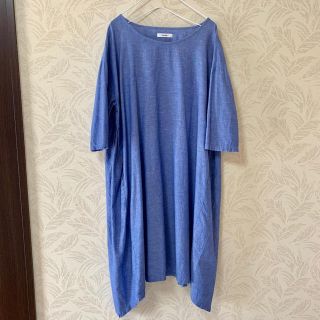 ニコアンド(niko and...)の＊kao＊様専用 ニコアンド 夏用ワンピース、クリムト展バッジ(ひざ丈ワンピース)