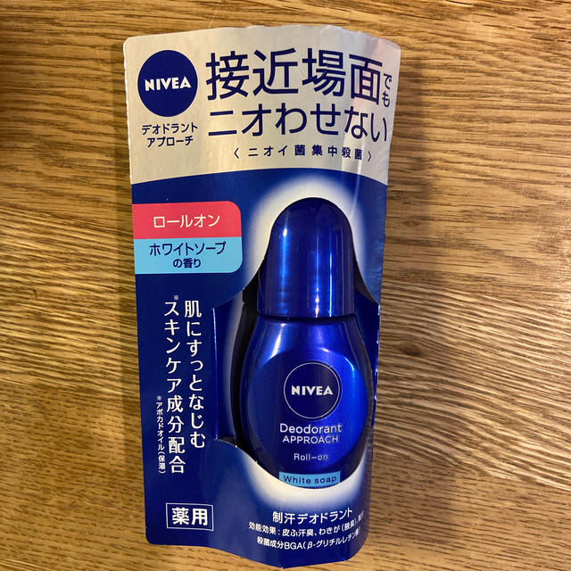 ニベア(ニベア)のニベアデオドラントアプローチ ロールオン ホワイトソープ(40ml) コスメ/美容のボディケア(制汗/デオドラント剤)の商品写真